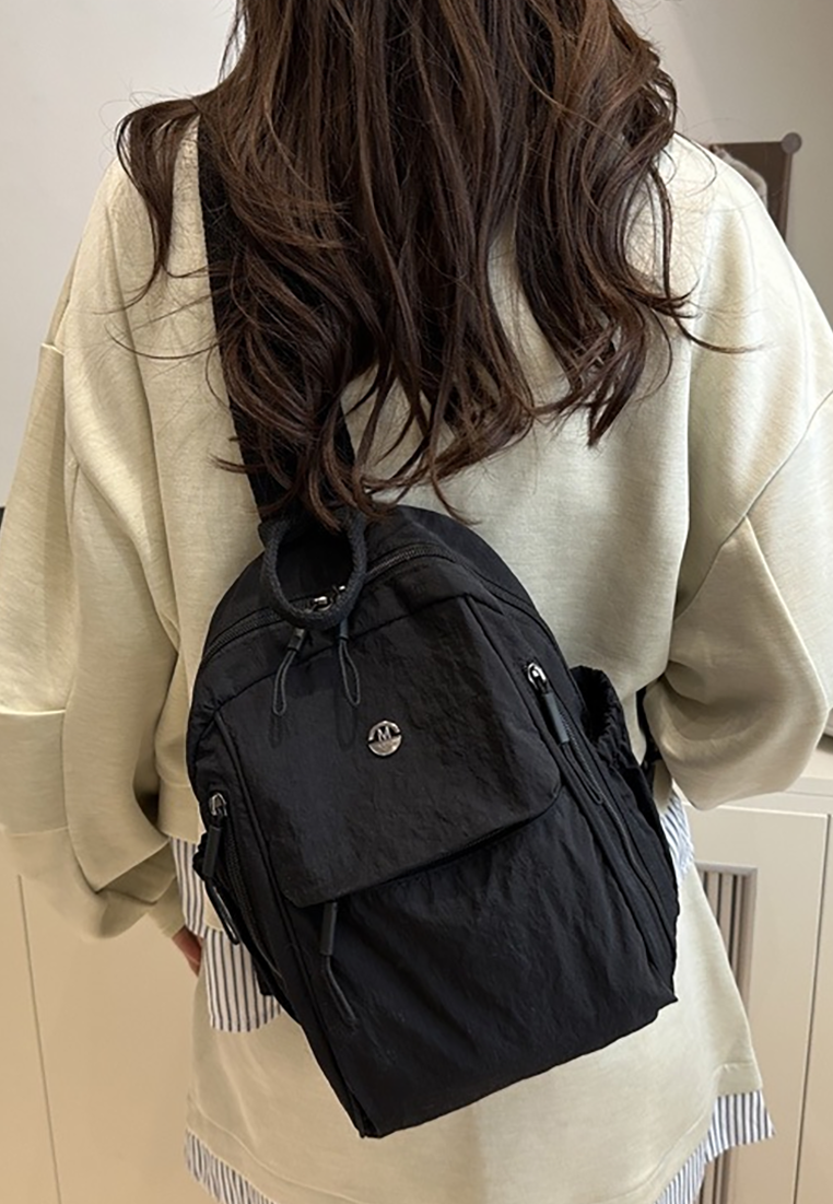 New Japanese-Style Minimalist Ultra-Light Nylon Casual Versatile Mini Backpack CA25110718W