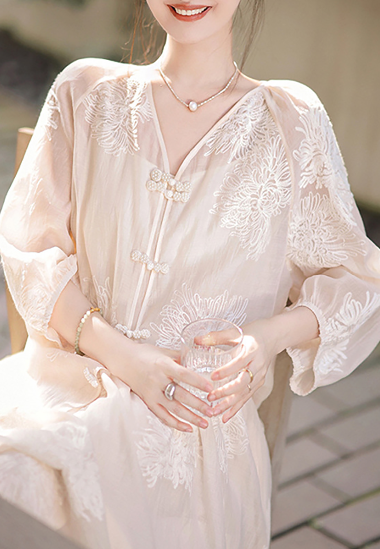 2025 New Embroidered Solid Color Top CA25031917BE