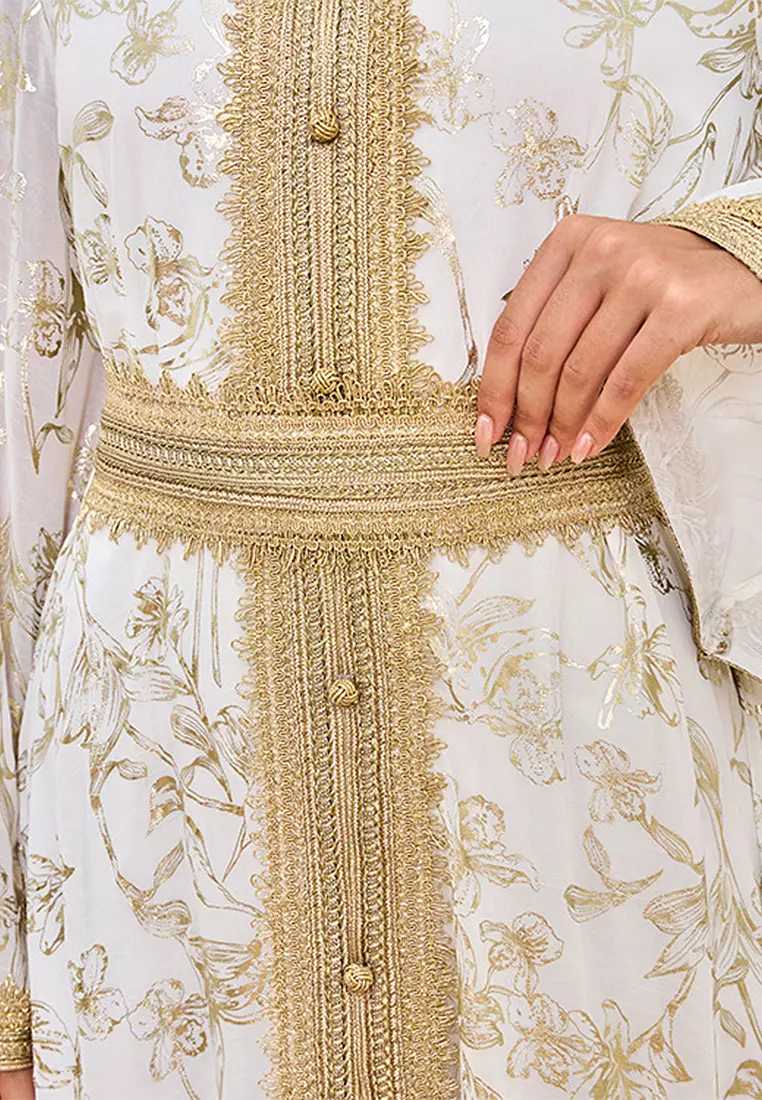 New women's diamond-set Kaftans Jubahs CA24021977DGGR