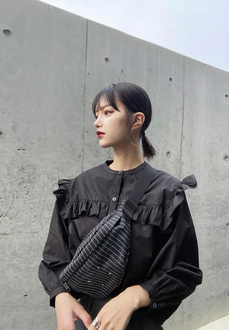 New Korean-style round-neck long-sleeve shirt CA25091919W