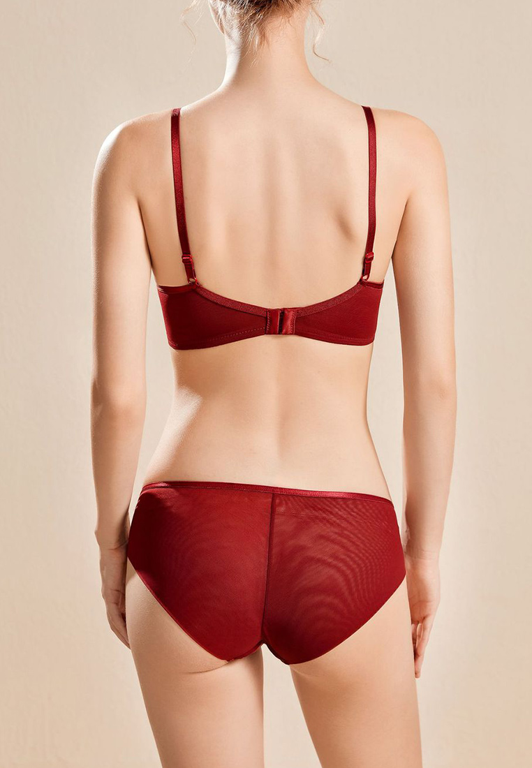 French sexy lace suspenders tight-fitting gathered with steel ring front and rear hollow one-piece bra underwear CA230504019W-sunnydaysweety