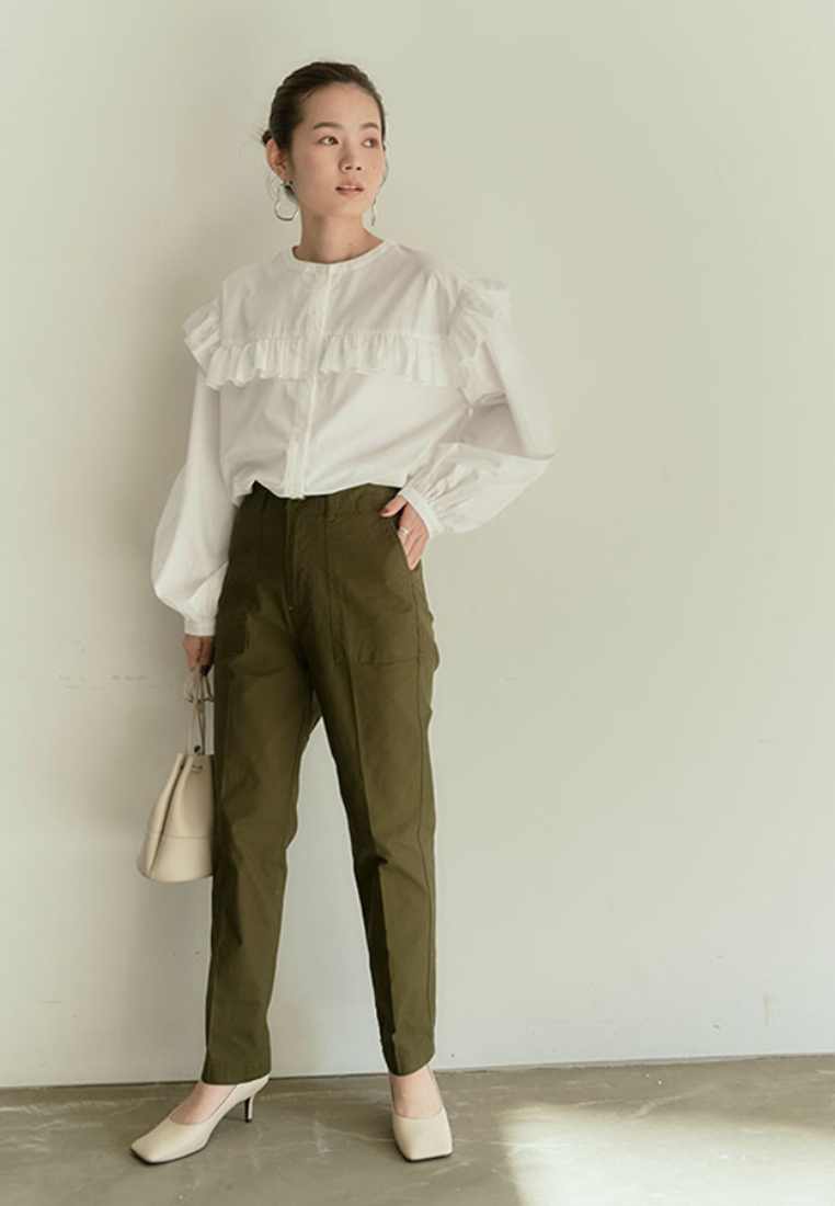 New Korean-style round-neck long-sleeve shirt CA25091919W