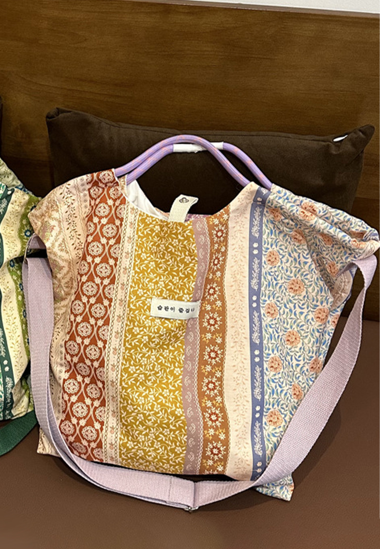 2024 New Large Capacity Fragmented Flower Shoulder Totes CA24032319GR