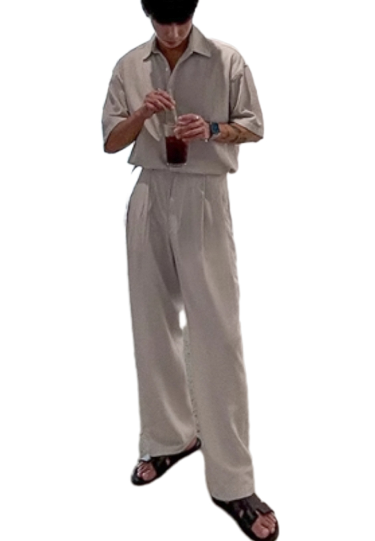 2024 Fashionable men's suit trend straight leg trousers CA24090319GY