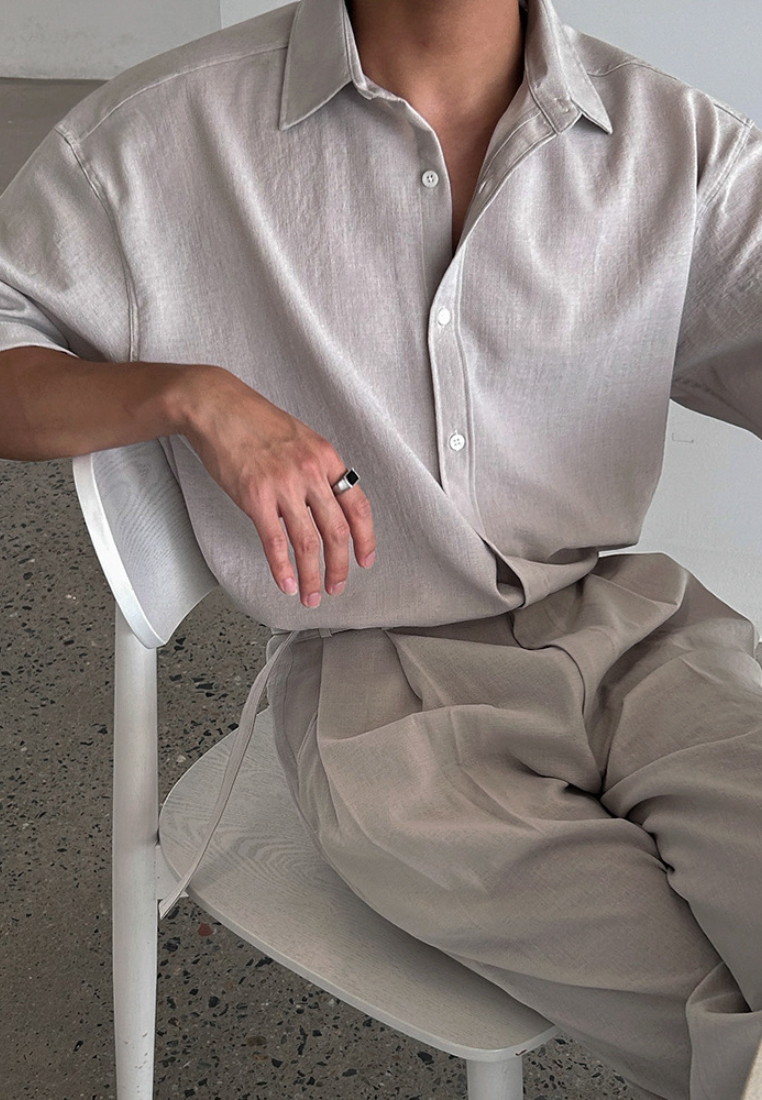 2024 Fashionable men's suit trend straight leg trousers CA24090319GY