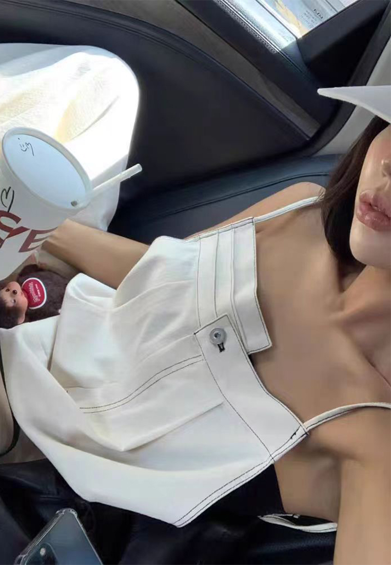 Fashion Casual Suspender Jumpsuit CA25070919BL