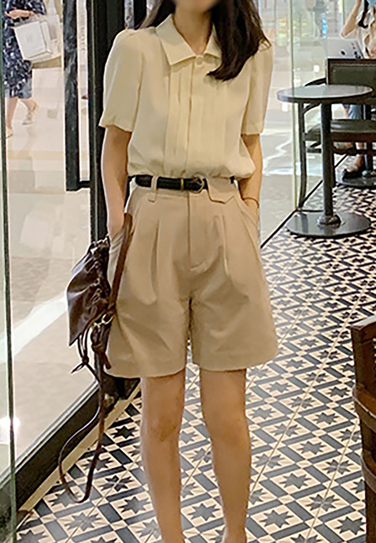 Casual High-Waist Suit Five-Point Shorts A21051346KI-S