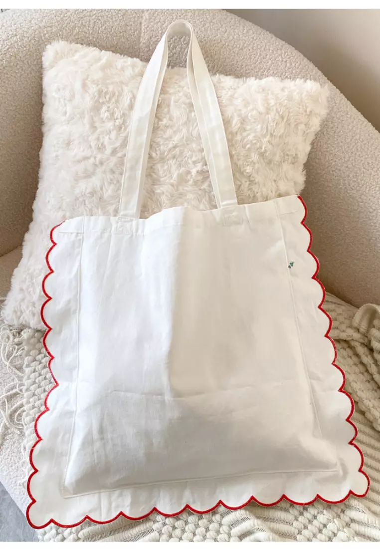 2024 Funny Cartoon Dot Pattern Fashion New Style Canvas Tote Bag K052903