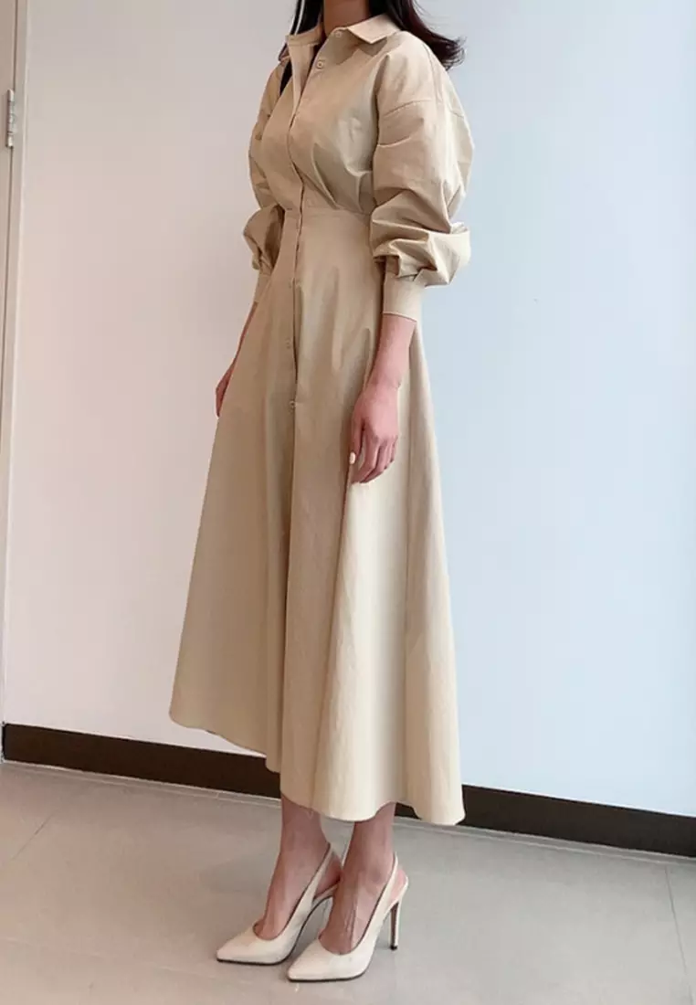 New French slim fit dress with temperament CA24092504BL