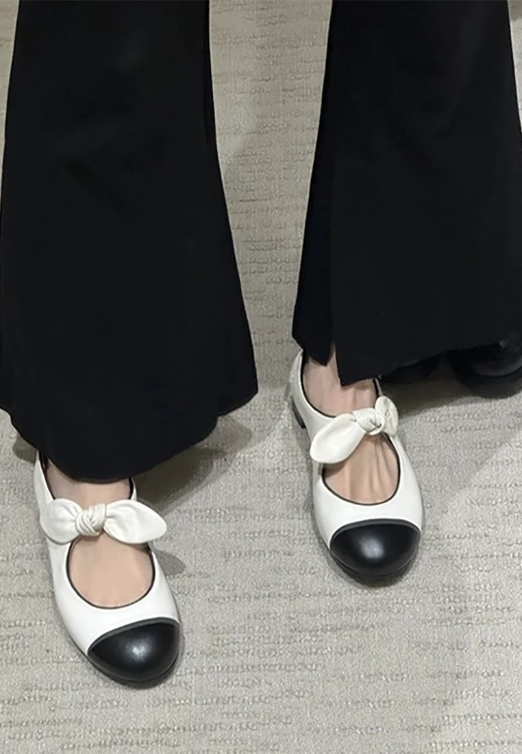 2025 Bowknot Leather Shoes CA25030313W