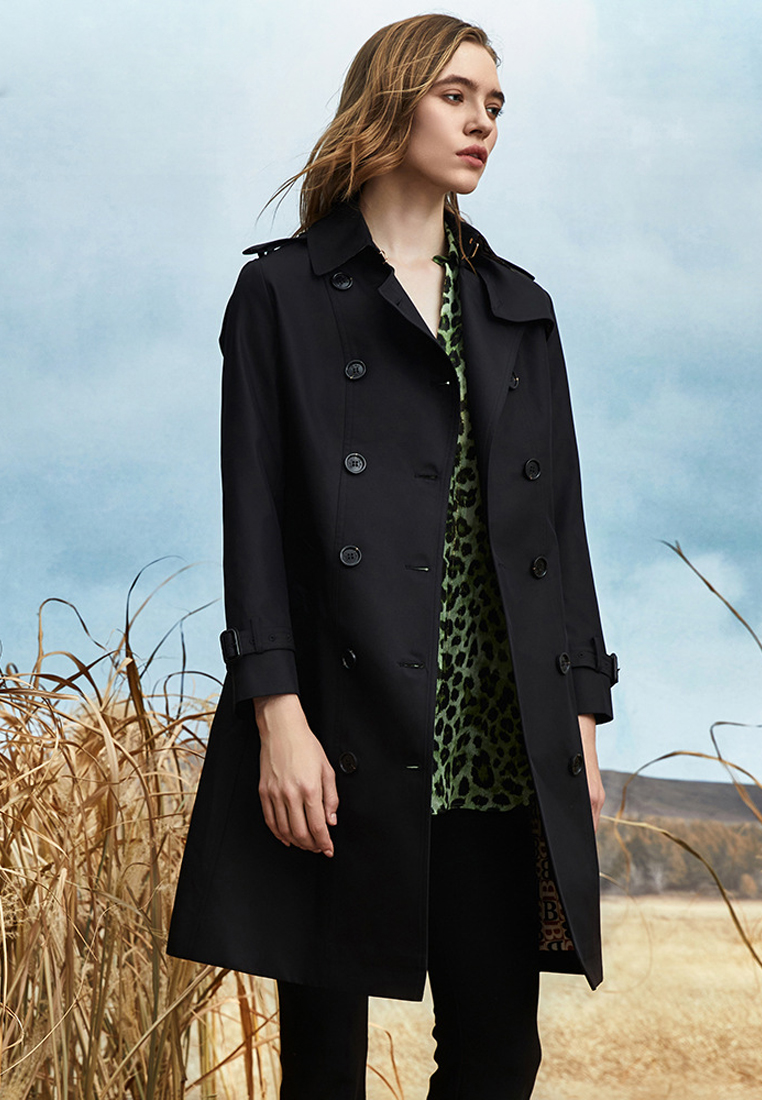 Classic British style luxury quality mid-length windbreaker CA101702