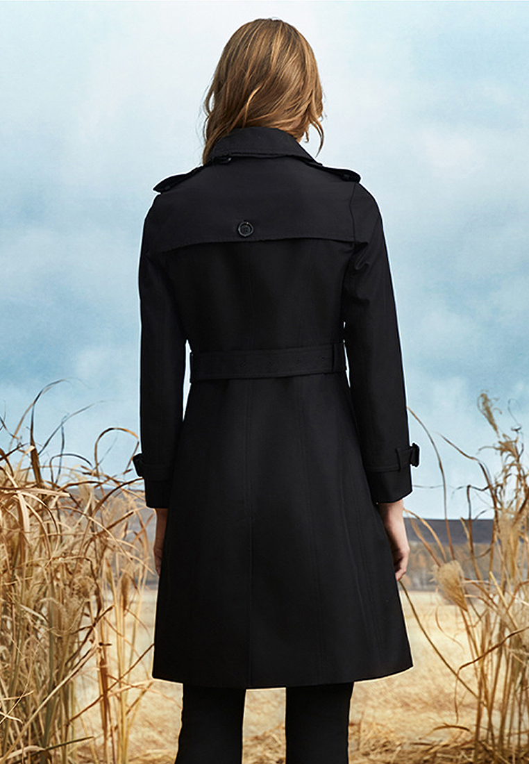 Classic British style luxury quality mid-length windbreaker CA101702