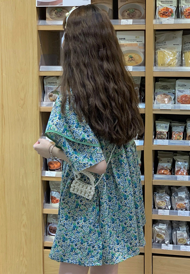 2024 French Green Dress Summer CA24041002GR