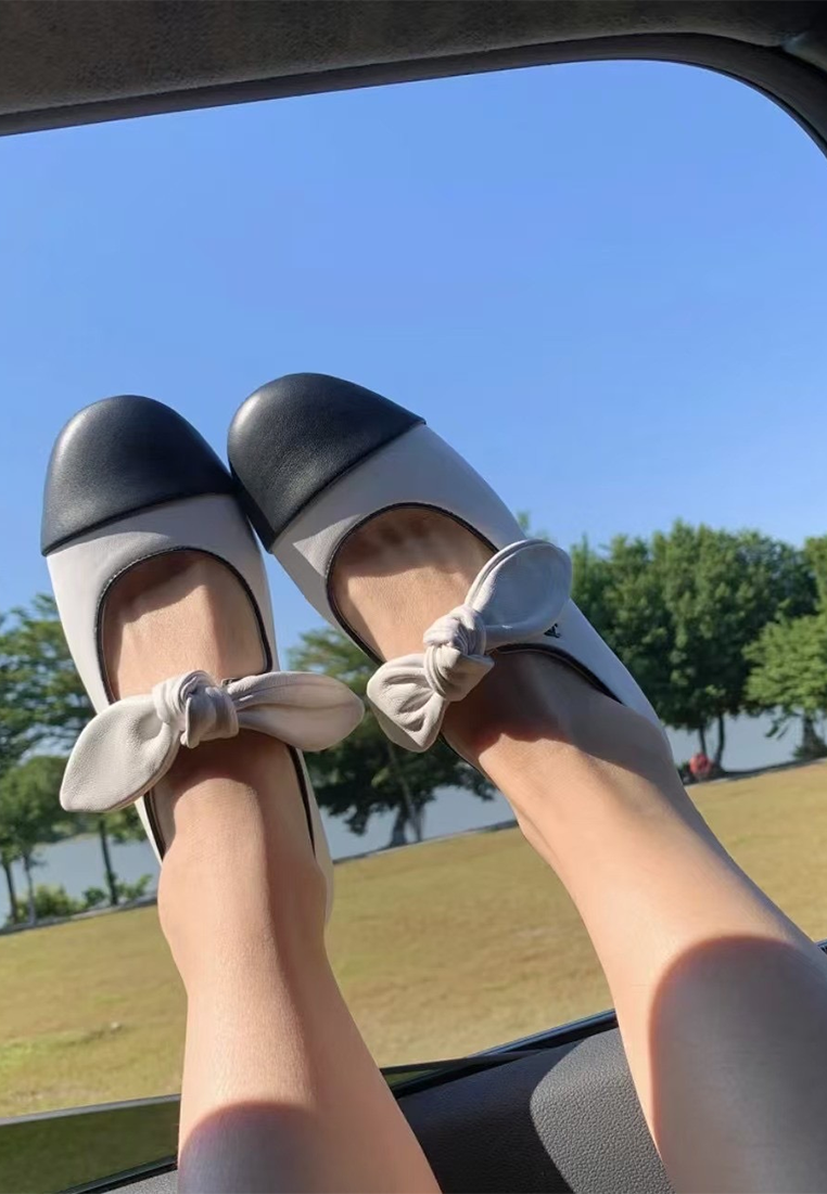 2025 Bowknot Leather Shoes CA25030313W