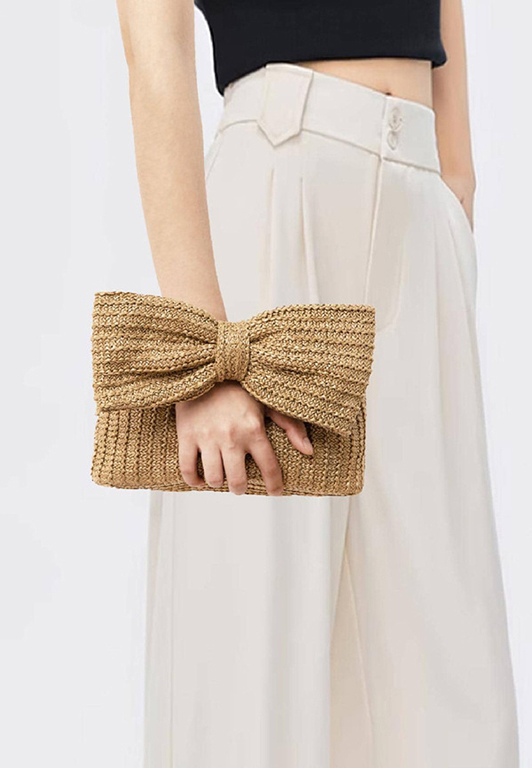 New Bow Straw Handbag CA25032702BE