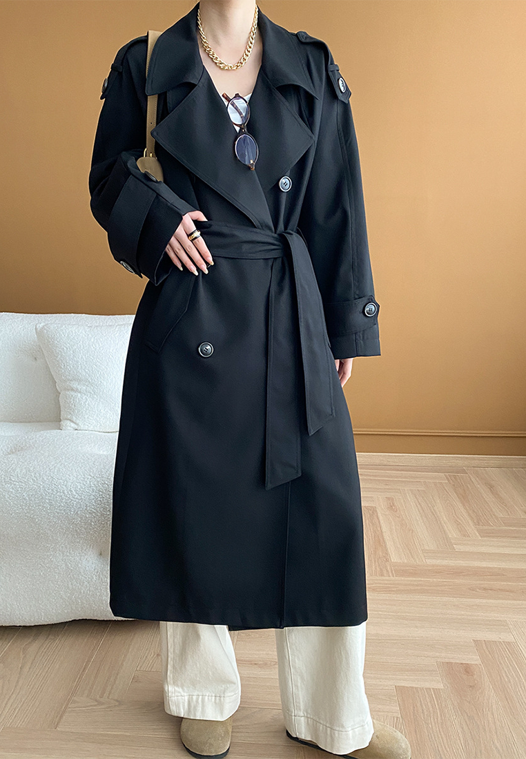 New Autumn & Winter Wrinkle-Resistant Double-Breasted Trench Coat CA2592502KI