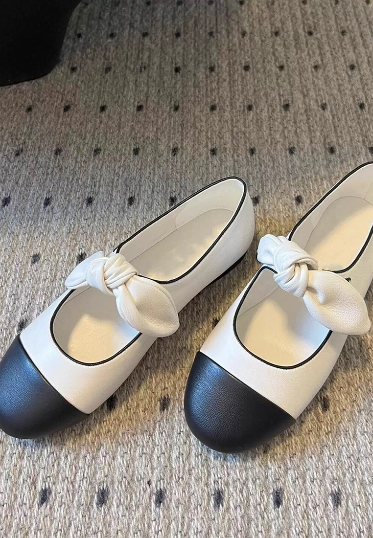 2025 Bowknot Leather Shoes CA25030313W