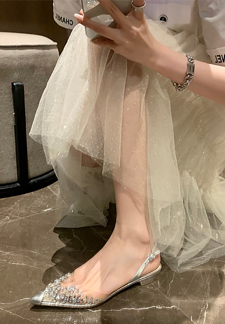 Summer flat pointed toe crystal shoes CA25042202