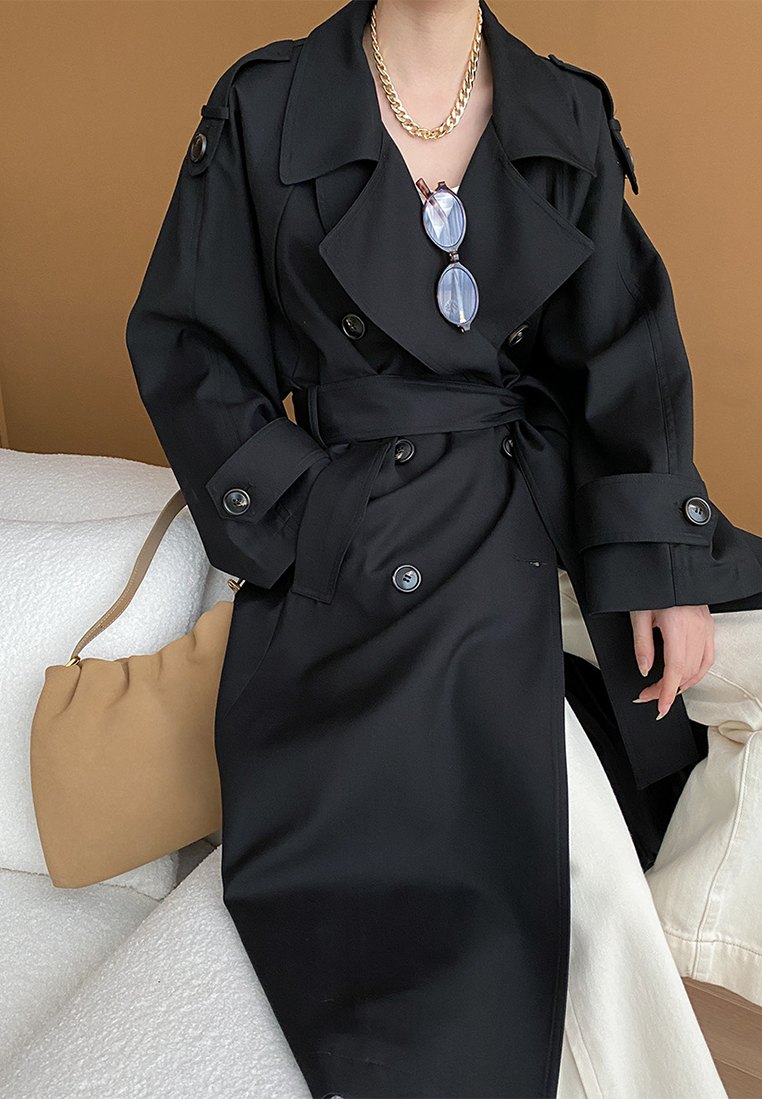 New Autumn & Winter Wrinkle-Resistant Double-Breasted Trench Coat CA2592502KI