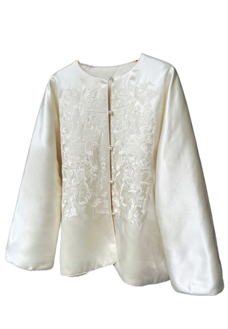 Fashionable new Chinese style high quality embroidered quilted jacket CA010602W