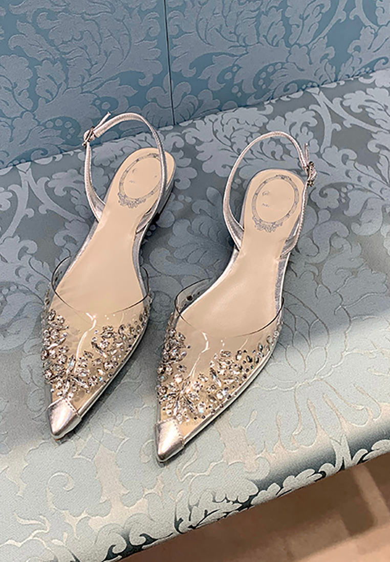 Summer flat pointed toe crystal shoes CA25042202