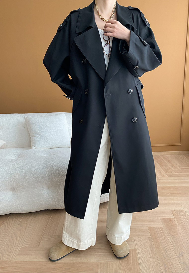 New Autumn & Winter Wrinkle-Resistant Double-Breasted Trench Coat CA2592502KI