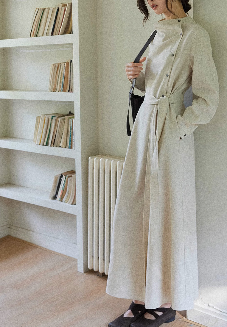 Autumn Long-Sleeve Artistic Dress CA25102402BE