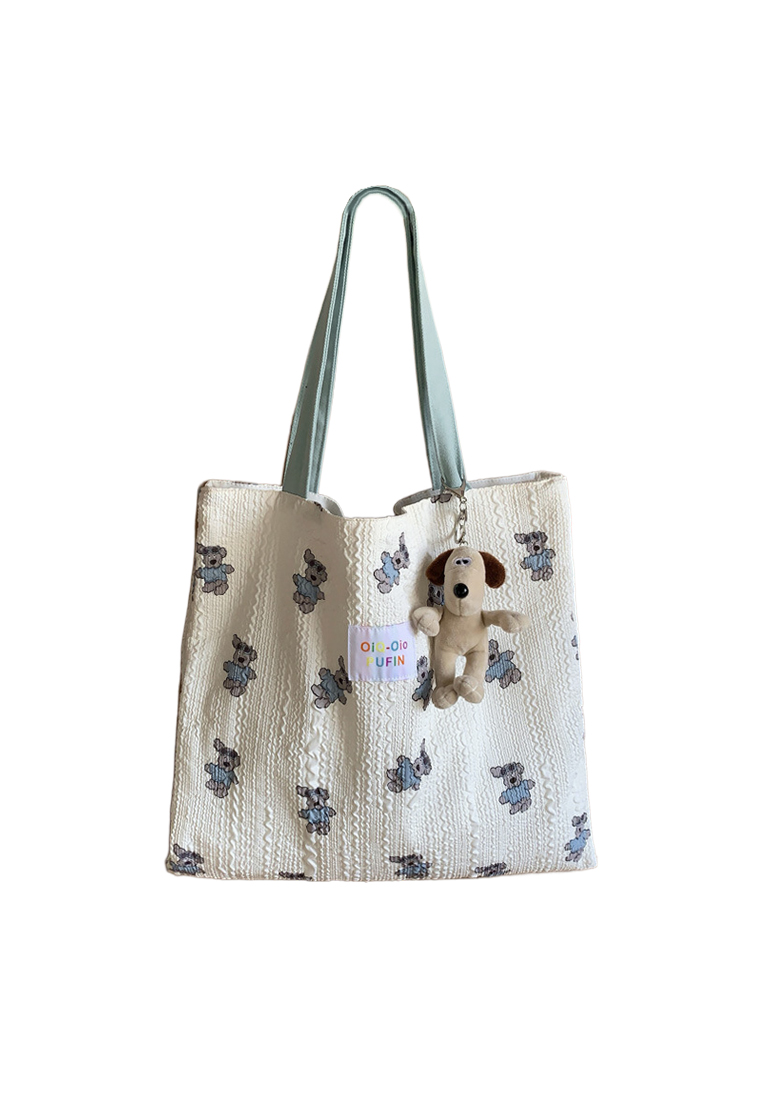 Spring and autumn new big canvas tote bag CA24042602PI