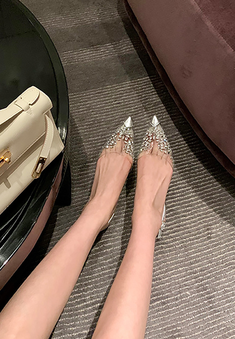 Summer flat pointed toe crystal shoes CA25042202