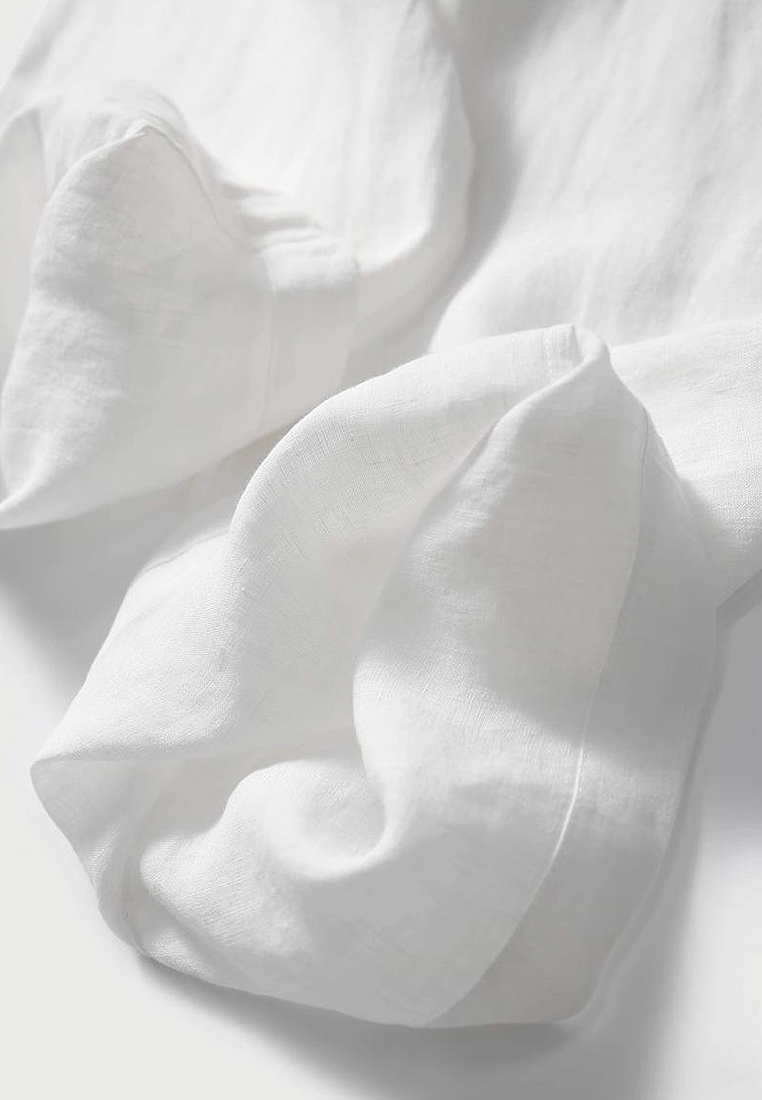 Summer new breathable loose white Tops + shorts/pants setCA25060302W