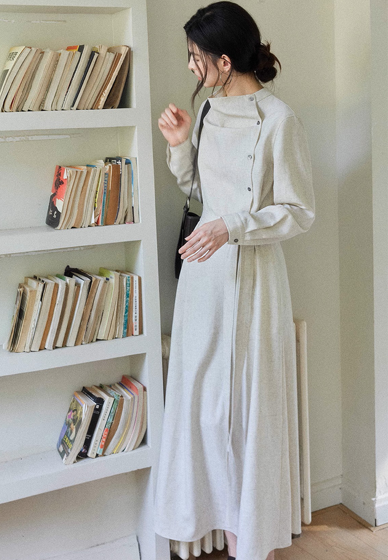 Autumn Long-Sleeve Artistic Dress CA25102402BE