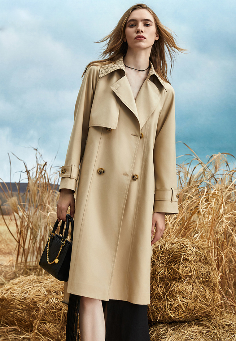 Advanced French casual long windbreaker jacket CA24112102YE