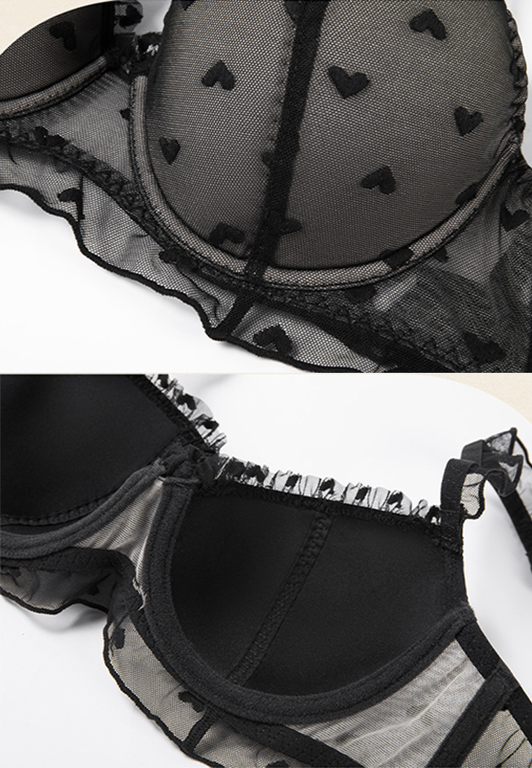 French thin lace large size underwear set CA24112002W