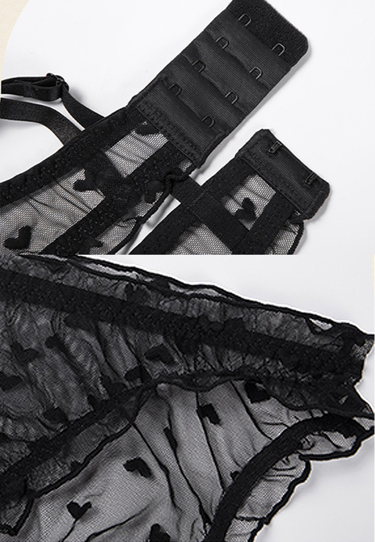 French thin lace large size underwear set CA24112002W