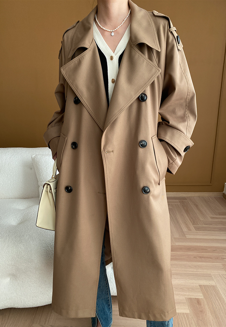 New Autumn & Winter Wrinkle-Resistant Double-Breasted Trench Coat CA2592502KI