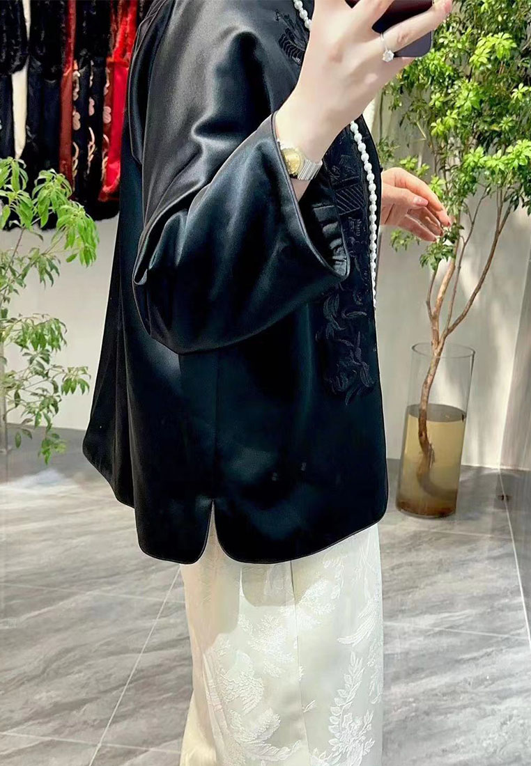 Fashionable new Chinese style high quality embroidered quilted jacket CA010602W