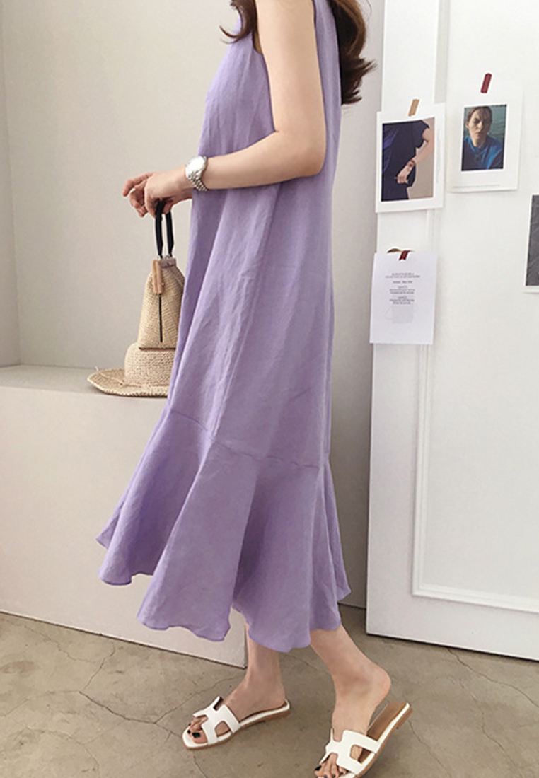 2023 SummerNew Loose Sleeveless Slimming Dress CA061320