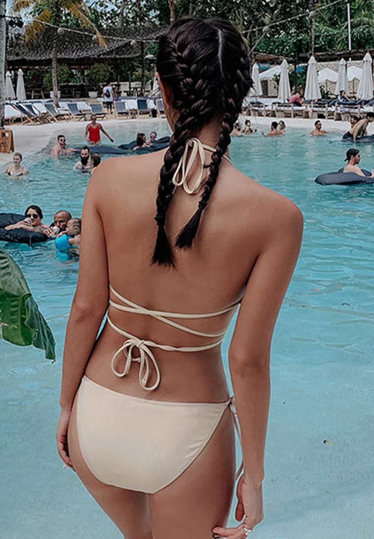 New European and American triangle lace-up swimsuits CA24032120GR