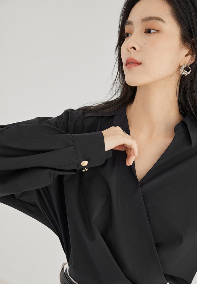 French design and simple commuter shirt CA120420W