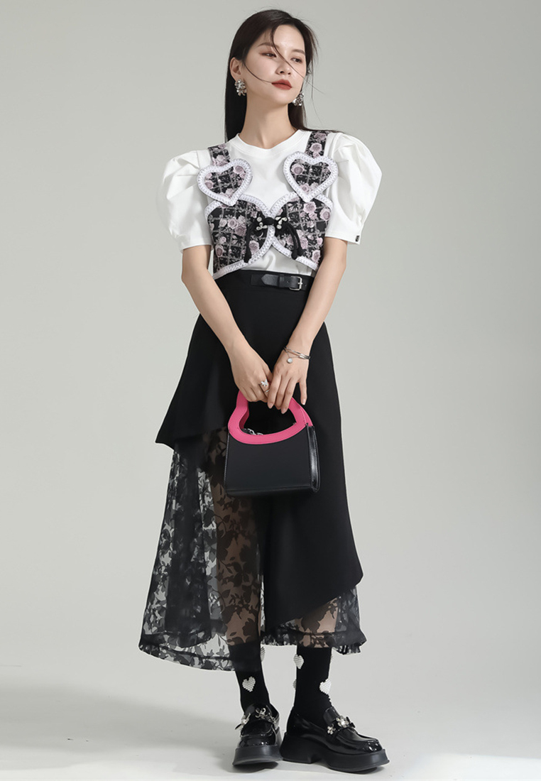 2024 Patchwork lace gilet CA24030120PI