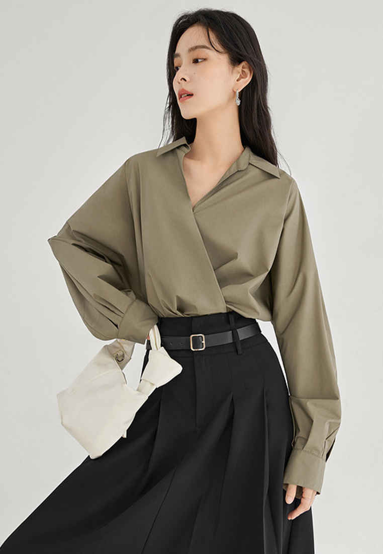 French design and simple commuter shirt CA120420W