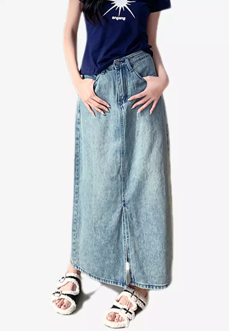 2024 2024 New slim fit casual denim skirt CA24061828BL