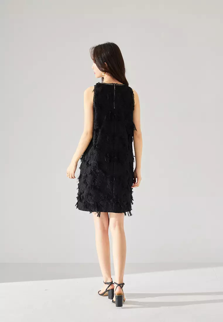 2024 Luxurious New Tassel Sleeveless Dress K052406BE