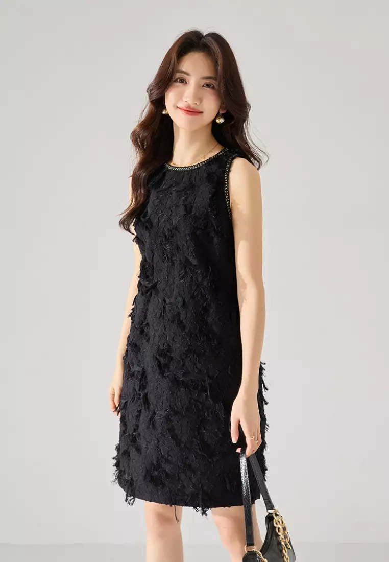 2024 Luxurious New Tassel Sleeveless Dress K052406BE