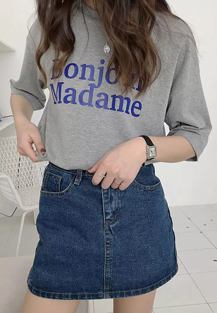 New Casual Bag Hip Denim Short Skirt CA080773-sunnydaysweety