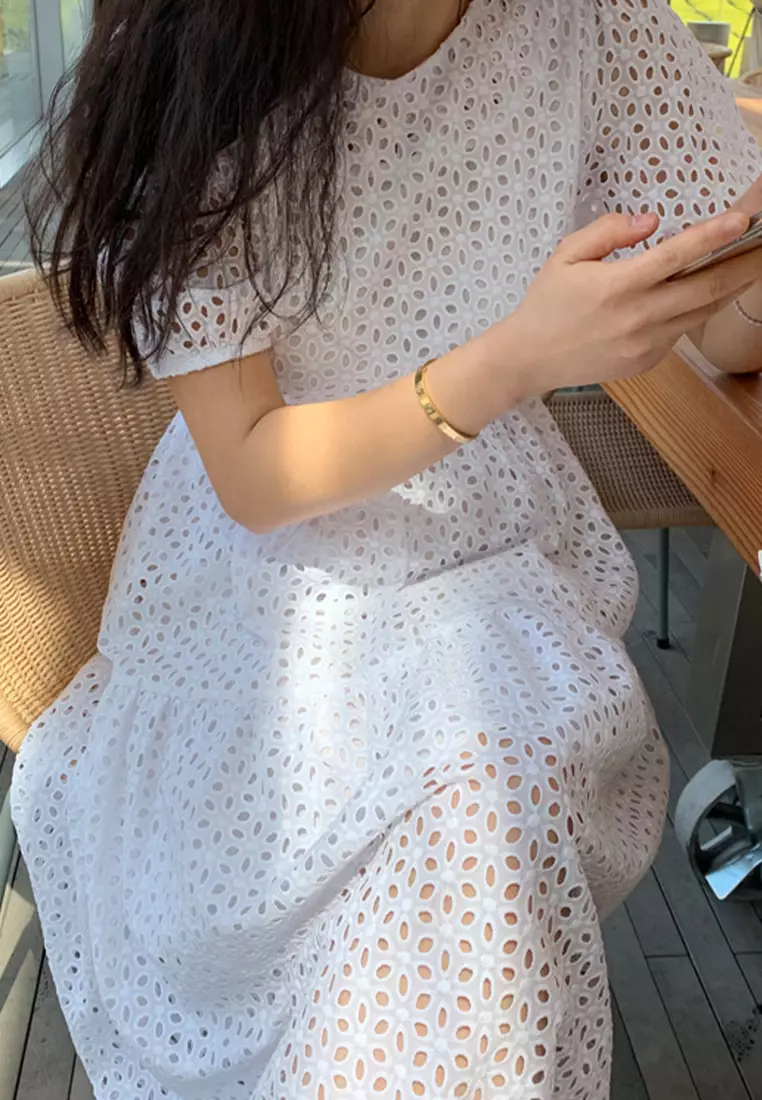 2024 Summer New French Style Waistband Slimming Dress CA24061124BW