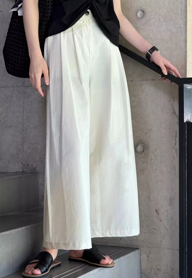 2024 New High Waist Straight Nine-Point Pants Straight Leg Trousers K070902BL