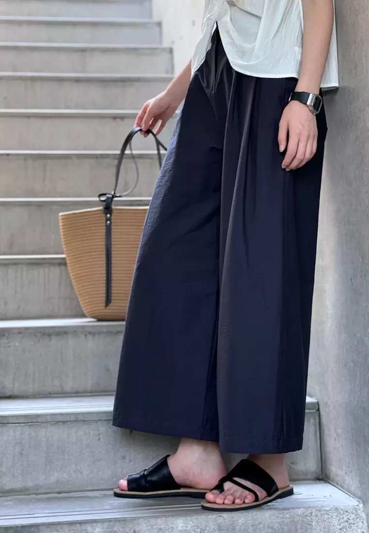 2024 New High Waist Straight Nine-Point Pants Straight Leg Trousers K070902BL