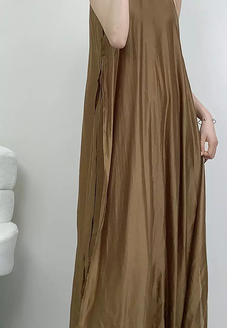 2024 New I-neck design strappy dress K053001