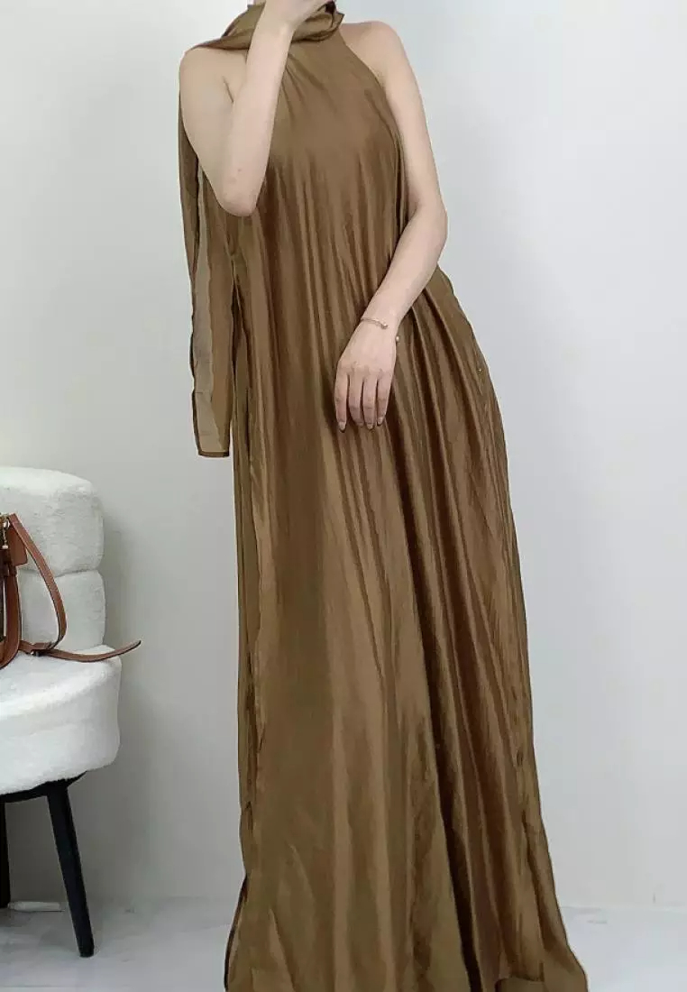 2024 New I-neck design strappy dress K053001